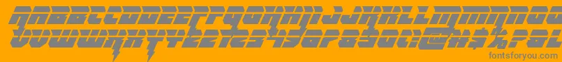 Police Thundertitanlaser – polices grises sur fond orange