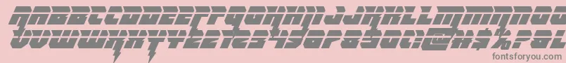 Thundertitanlaser Font – Gray Fonts on Pink Background