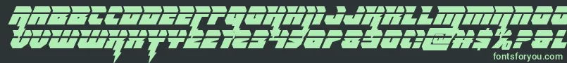 Thundertitanlaser Font – Green Fonts on Black Background