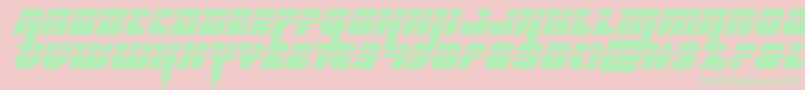 Thundertitanlaser Font – Green Fonts on Pink Background