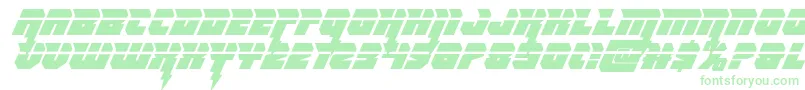 Thundertitanlaser-Schriftart – Grüne Schriften