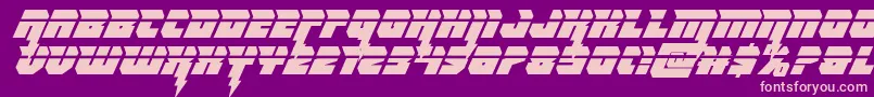 Thundertitanlaser Font – Pink Fonts on Purple Background