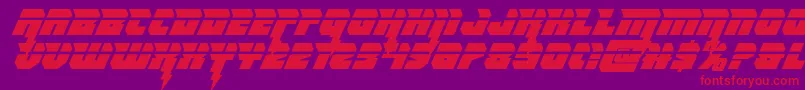 Шрифт Thundertitanlaser – красные шрифты на фиолетовом фоне