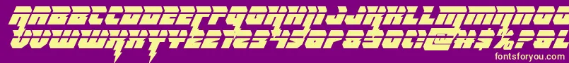 Thundertitanlaser Font – Yellow Fonts on Purple Background