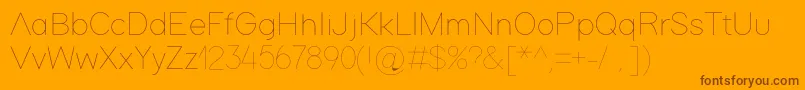 Шрифт Adam – коричневые шрифты на оранжевом фоне