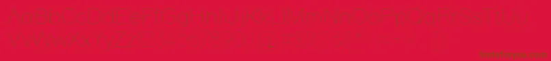 Adam Font – Brown Fonts on Red Background