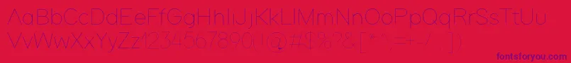 Adam Font – Purple Fonts on Red Background