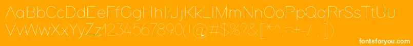 Adam Font – White Fonts on Orange Background