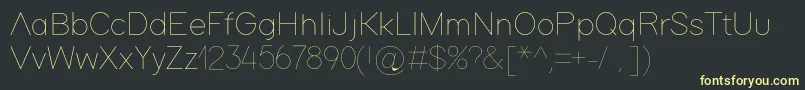 Adam Font – Yellow Fonts on Black Background