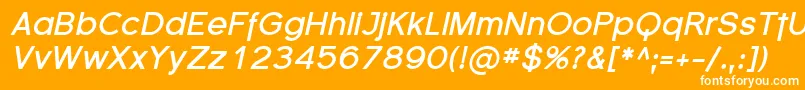 Florsn03 Font – White Fonts on Orange Background