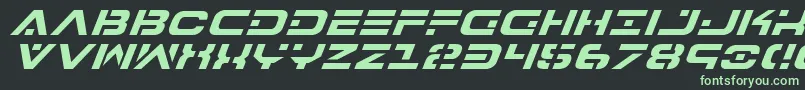 More about 7thServiceItalic Font 7thServiceItalic Font – Green Fonts on Black Background
