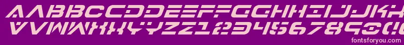 Weitere Informationen zur 7thServiceItalic-Schriftart 7thServiceItalic-Schriftart – Rosa Schriften auf violettem Hintergrund