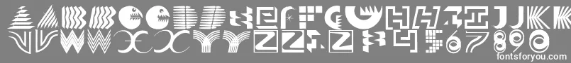 Solitaires Font – White Fonts on Gray Background