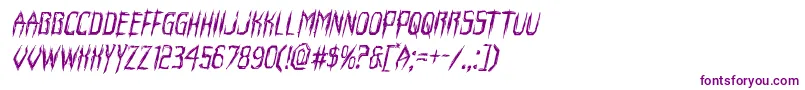 Horroroidital Font – Purple Fonts on White Background