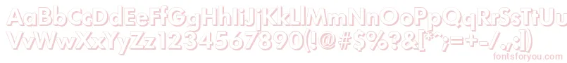 LimerickshadowBold Font – Pink Fonts on White Background