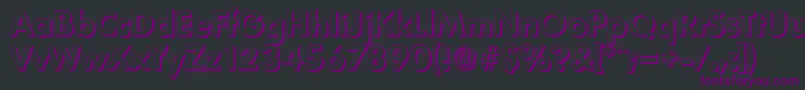 LimerickshadowBold Font – Purple Fonts on Black Background