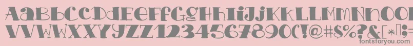 Chopchickennbeef Font – Gray Fonts on Pink Background