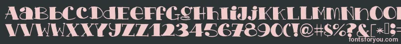 Chopchickennbeef Font – Pink Fonts on Black Background