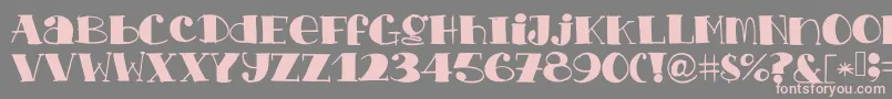 Chopchickennbeef Font – Pink Fonts on Gray Background