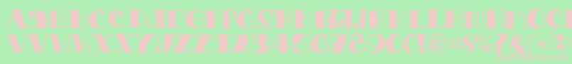 Chopchickennbeef Font – Pink Fonts on Green Background