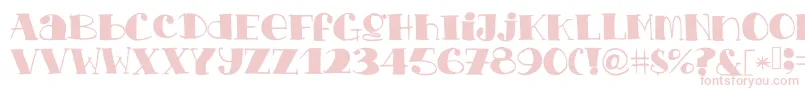 Chopchickennbeef Font – Pink Fonts on White Background