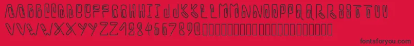 Pwtrombone Font – Black Fonts on Red Background