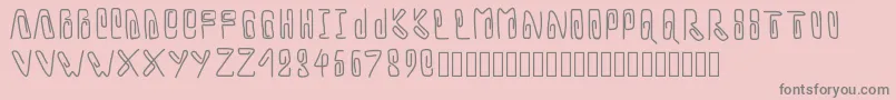 Pwtrombone Font – Gray Fonts on Pink Background