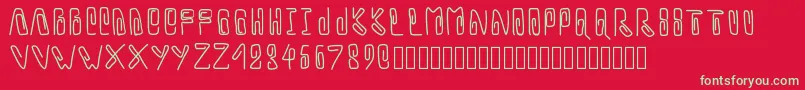 Pwtrombone Font – Green Fonts on Red Background