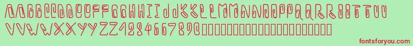 Pwtrombone Font – Red Fonts on Green Background