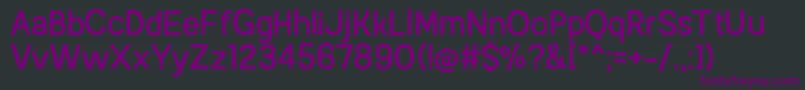 AustralSansStampRegular Font – Purple Fonts on Black Background