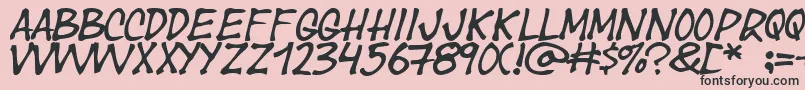 Yearsupplyoffairycakes Font – Black Fonts on Pink Background