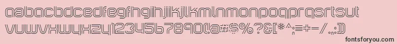 IncopinsClustersBi-Schriftart – Schwarze Schriften auf rosa Hintergrund
