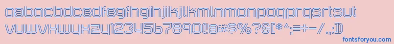 IncopinsClustersBi Font – Blue Fonts on Pink Background