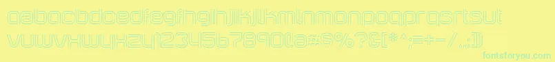 IncopinsClustersBi Font – Green Fonts on Yellow Background