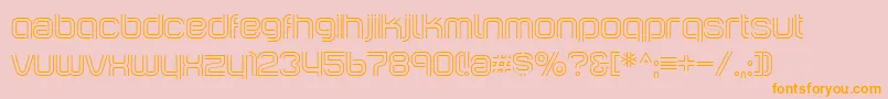 IncopinsClustersBi Font – Orange Fonts on Pink Background