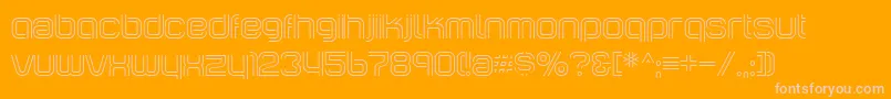 IncopinsClustersBi Font – Pink Fonts on Orange Background