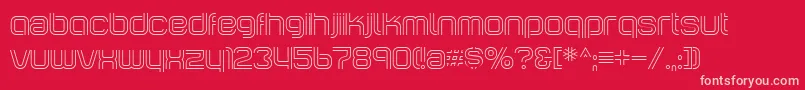 IncopinsClustersBi Font – Pink Fonts on Red Background