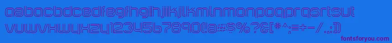 IncopinsClustersBi Font – Purple Fonts on Blue Background