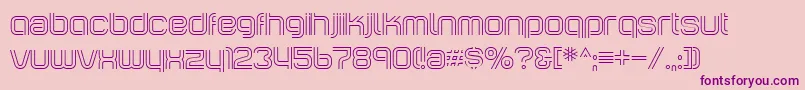 Шрифт IncopinsClustersBi – фиолетовые шрифты на розовом фоне