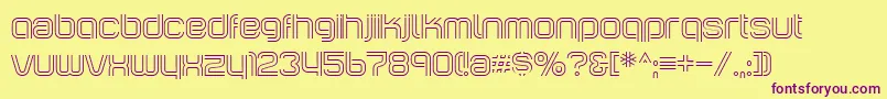 IncopinsClustersBi Font – Purple Fonts on Yellow Background