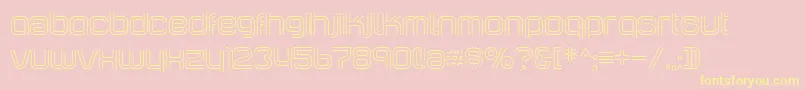 IncopinsClustersBi-Schriftart – Gelbe Schriften auf rosa Hintergrund