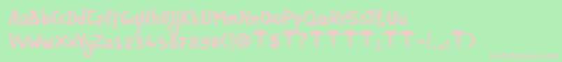 DkRumpelstiltskin Font – Pink Fonts on Green Background