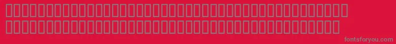 McsAlmaalimHighBrokOut Font – Gray Fonts on Red Background
