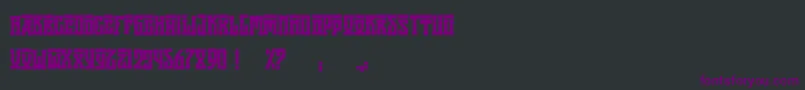 AttilaRegular Font – Purple Fonts on Black Background