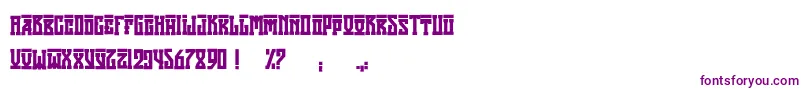 AttilaRegular Font – Purple Fonts on White Background