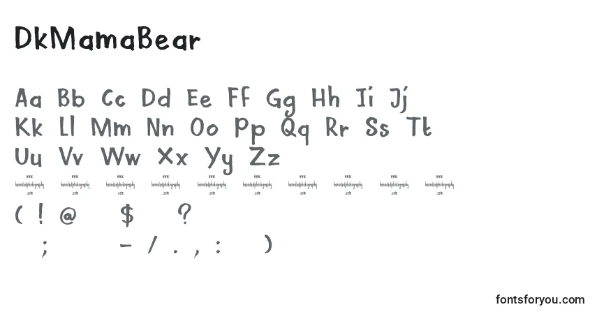 DkMamaBear Font – alphabet, numbers, special characters