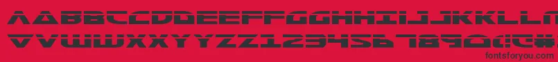 MorseNkLaser Font – Black Fonts on Red Background