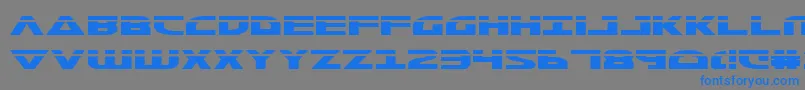 MorseNkLaser Font – Blue Fonts on Gray Background