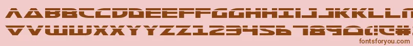 MorseNkLaser Font – Brown Fonts on Pink Background