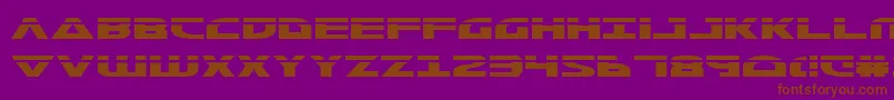 MorseNkLaser Font – Brown Fonts on Purple Background